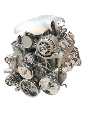 clean picture of an engine with white background